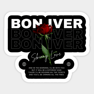 Bon Iver // Flower Sticker